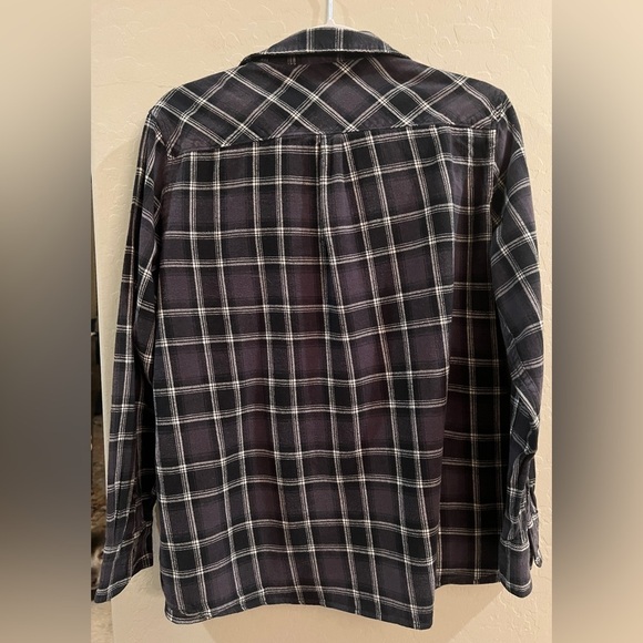 Woolrich size XXL checkered 100% cotton button-down, long sleeve shirt - Picture 9 of 10